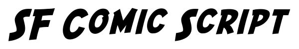 SF Comic Script font preview